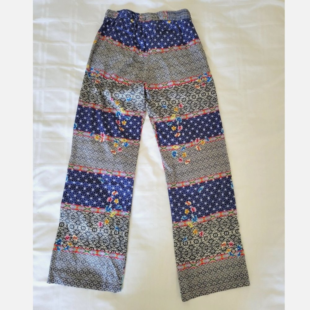 Johnny Was Kichica Divine Resort Pants Silk Beach Floral Paisley Blocked XS - Picture 12 of 14